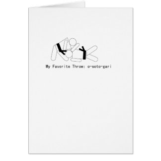 Cartão Judo meu lance Osoto Gari de Fav