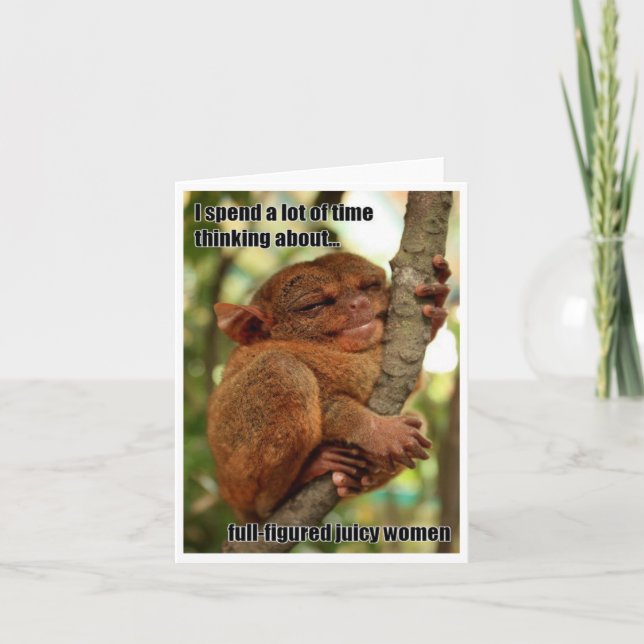 Cartão Juicy Women Tarsier greeting card (Frente)
