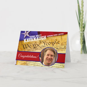 Cartão Juiz Brett Kavanaugh Tribunal Supremo dos EUA
