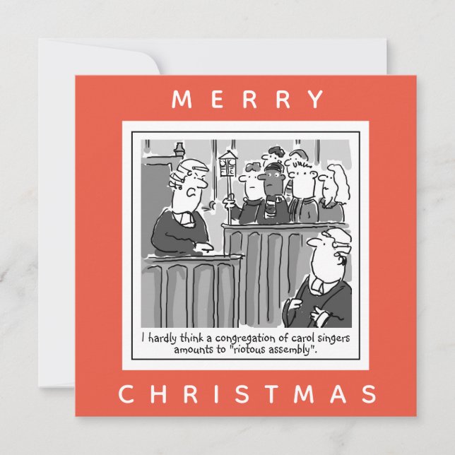 Cartão Juíza em Tribunal defende cantora Carol (Frente)