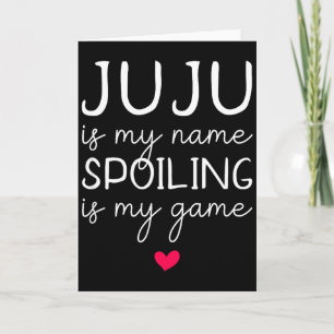 Cartão Juju é meu nome estragar é meu jogo engraçado