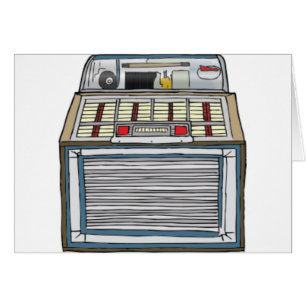 Cartão Jukebox do vintage