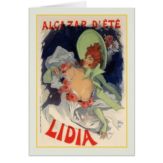 Cartão Jules Chéret, propaganda, 1895