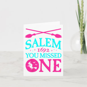 Cartão Julgamentos De Bruxas De Salem 1692. Você Perdeu U