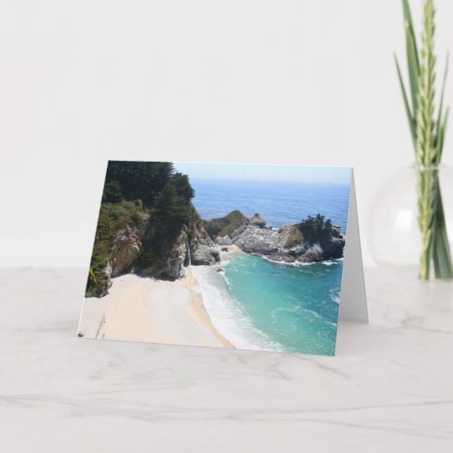 Cartão Julia Pfiefer State park waterfall (Frente)