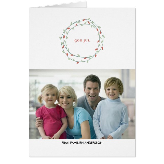 Cartão Julkran ferehälsning (Frente)