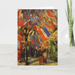 Cartão July 14th Celebration in Paris Van Gogh Fine Art