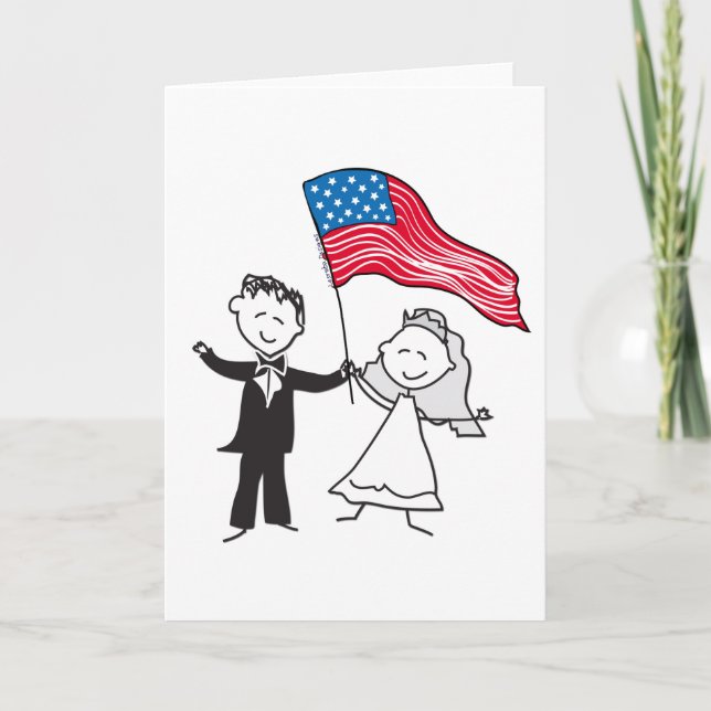 Cartão July 4 Wedding Gifts (Frente)