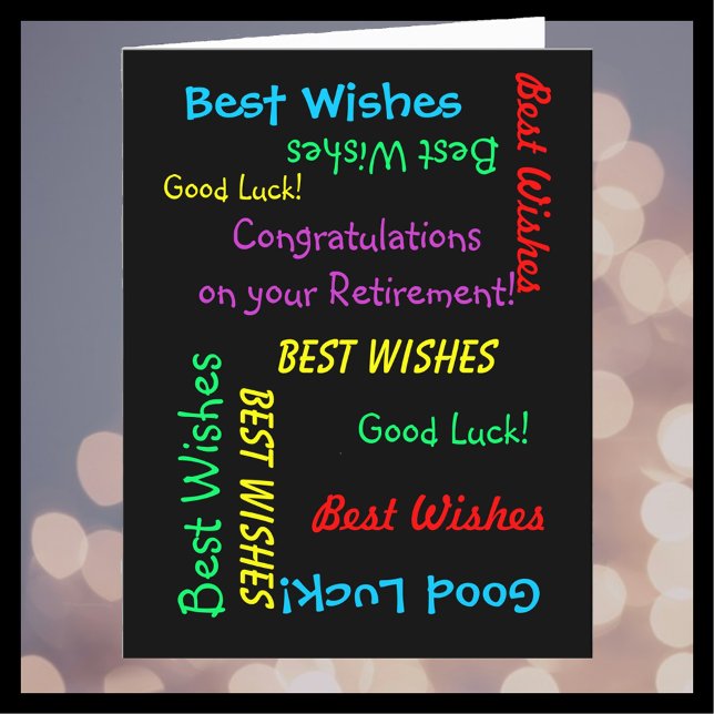 Cartão JUMBO Retirement Congratulations from All of Us (Criador carregado)