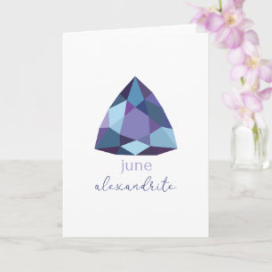 Cartão June Birthstone Alexandrite