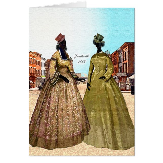 Cartão Juneteenth 1865  (Frente)