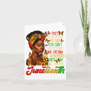 Cartão Juneteenth Afro-Americano Mulheres Negras História