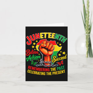 Cartão Juneteenth é dia da independência acredite alcança