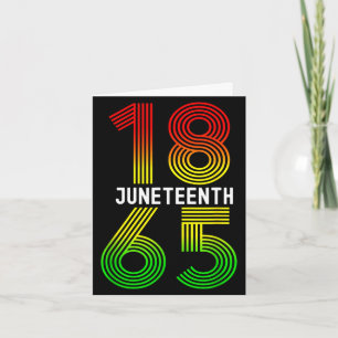 Cartão Juneteenth é o meu dia da independência orgulho ne