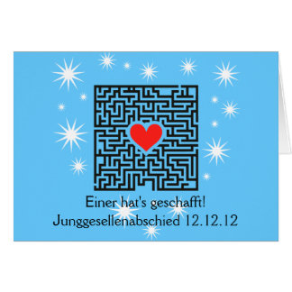 Cartão Junggesellenable Zubehört