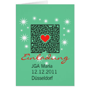 Cartão Junggesellenable Zubehört