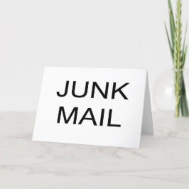 Cartão JUNK MAIL Greeting Card, envelopes included