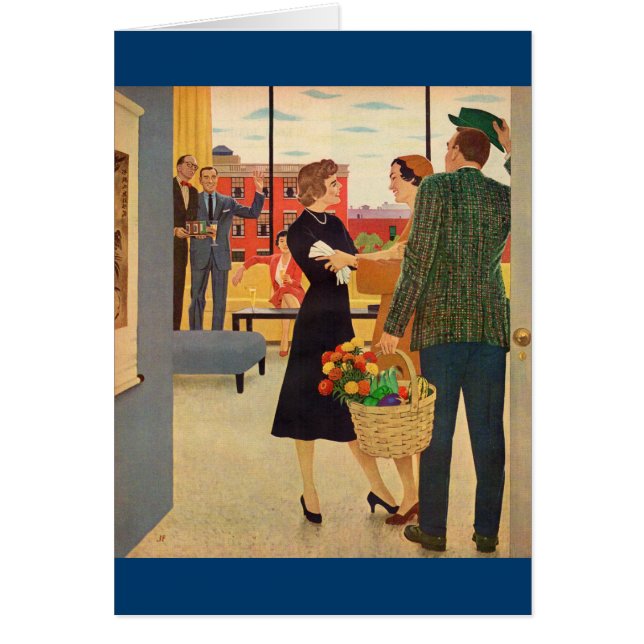 Cartão Juntando-se aos Cibulskis" (Frente)