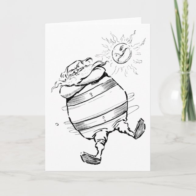 Cartão "Jupiter and Its Bands" Greeting Card (Frente)