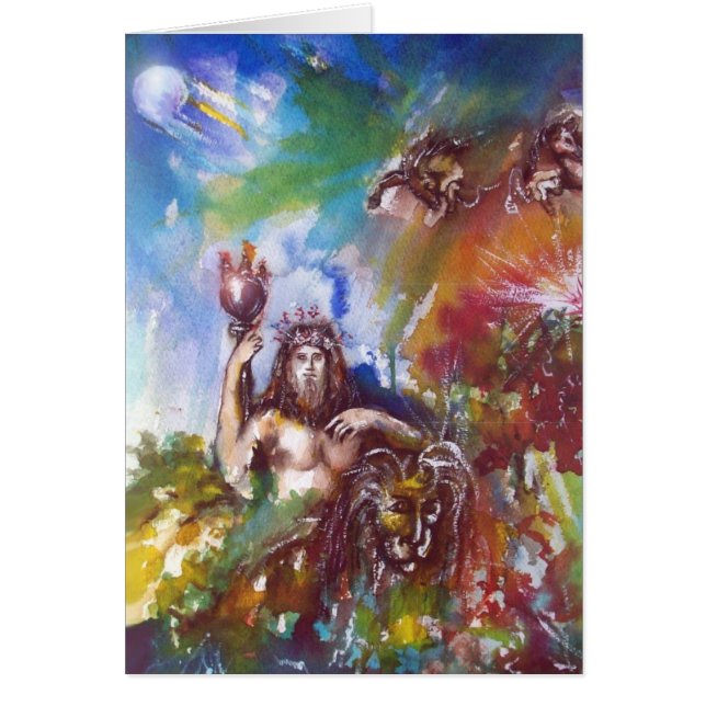 Cartão JÚPITER E LION, Azul-Sapphire (Frente)