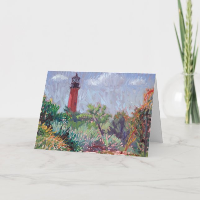 Cartão Jupiter Lighthouse note card (Frente)