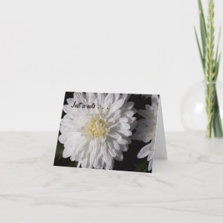 Cartão Just a note . . .