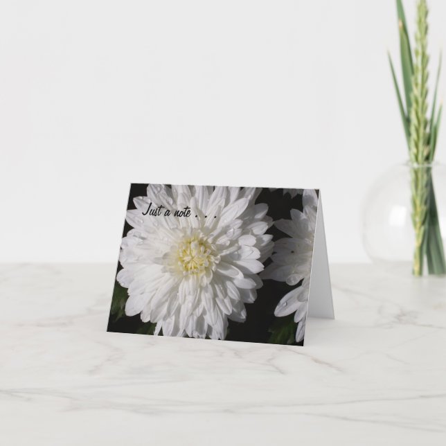 Cartão Just a note . . . (Frente)