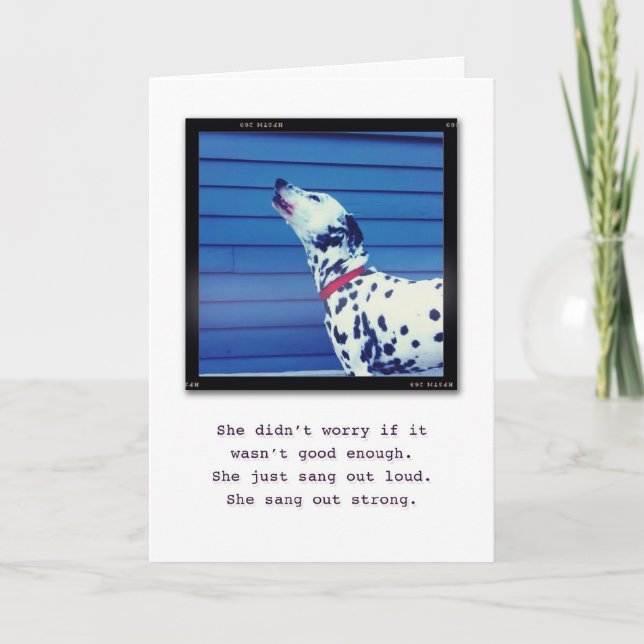 Cartão Just be You. (Frente)