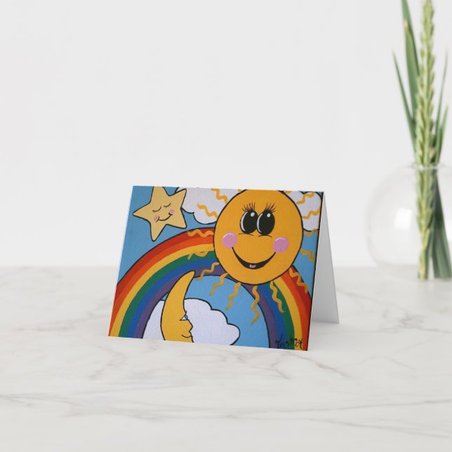 CARTÃO JUST BECAUSE YOU ARE MY SUNSHINE CARD (Frente)