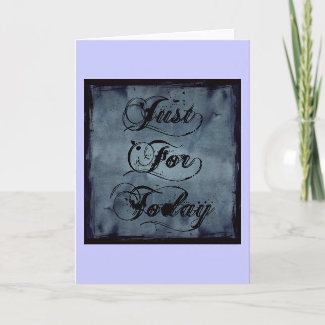 Cartão Just For Today (Frente)