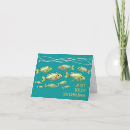 Cartão Just Keep Swimming Notecard