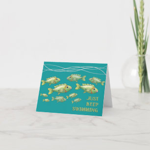 Cartão Just Keep Swimming Notecard