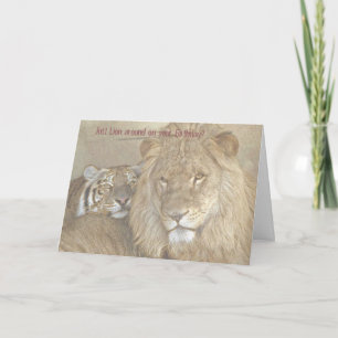 Cartão Just Lion around on your Birthday?