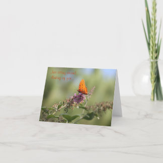 Cartão Just sitting around thinking of you