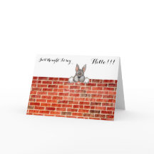 JUST THOUGHT I'D SAY HELLO!!! GREETING CARD