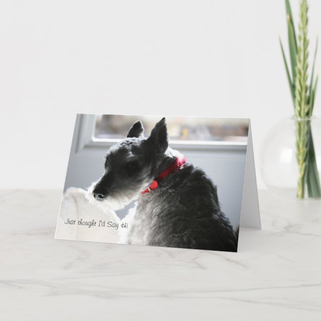 Cartão Just thought I'd say Hi (Frente)