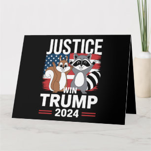 Cartão Justiça Para Amendoim Vencer Trump 2024