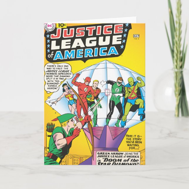 Cartão Justice League of America Issue #4 - May (Frente)