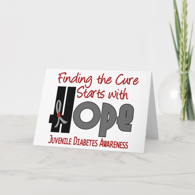 Cartão Juvenile Diabetes HOPE 4 (Frente)