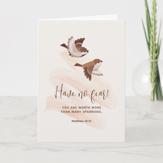 Cartão JW, Matthew 10:31 | Saudação JW (Frente)