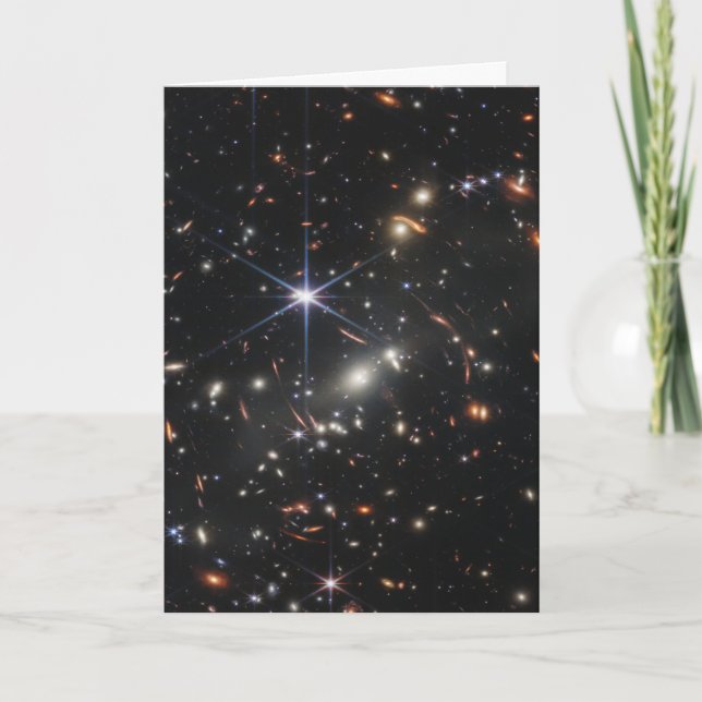 Cartão JWST James Webb - Placa de Primeira Imagens do Tel (Frente)