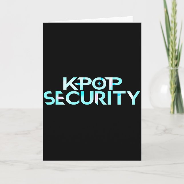Cartão K-p Security Mom Dad Kids Funny Birthday Concert S (Frente)