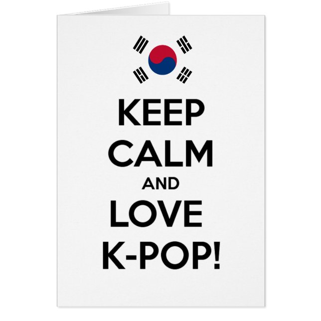 Cartão K-Pop do amor! (Frente)