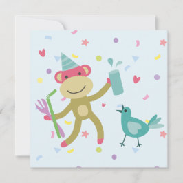 Cartão kaart felicitatie aapje