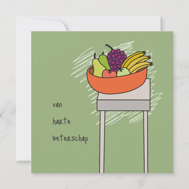 Cartão kaart van harte beterschap (Frente)