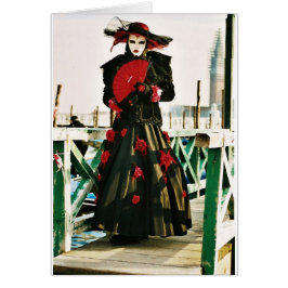 Cartão Kabuki Geisha Design