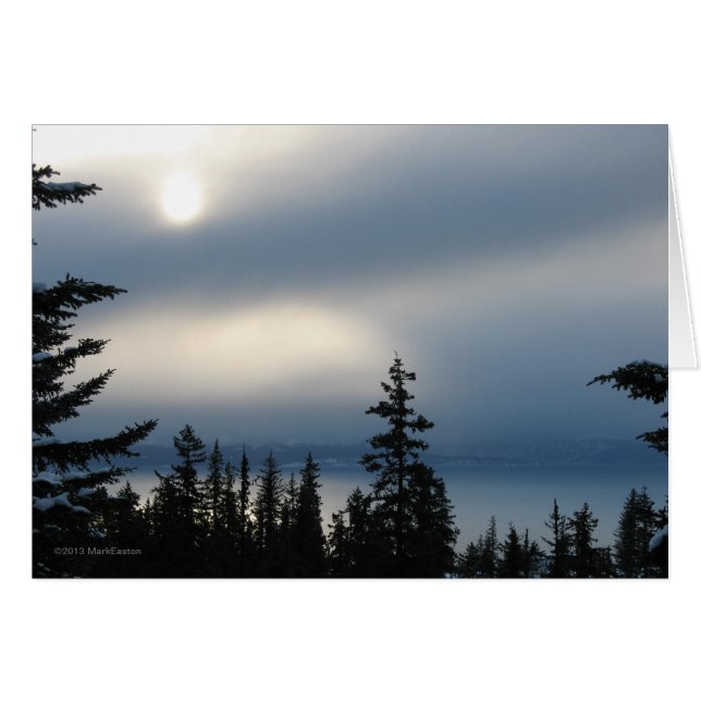 Cartão Kachemak Bay Blues (Frente Horizontal)