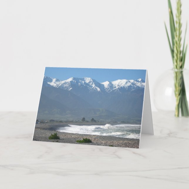 Cartão Kaikoura, New Zealand Pacific Ocean Greeting Card (Frente)