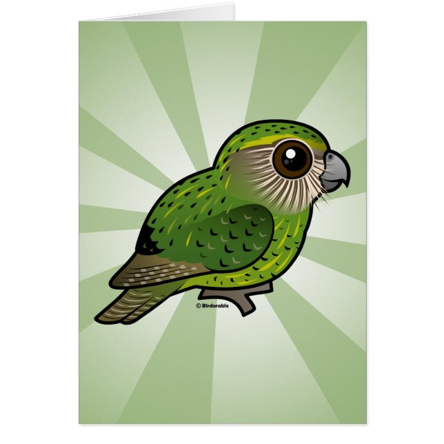 Cartão Kakapo de Birdorable (Frente)