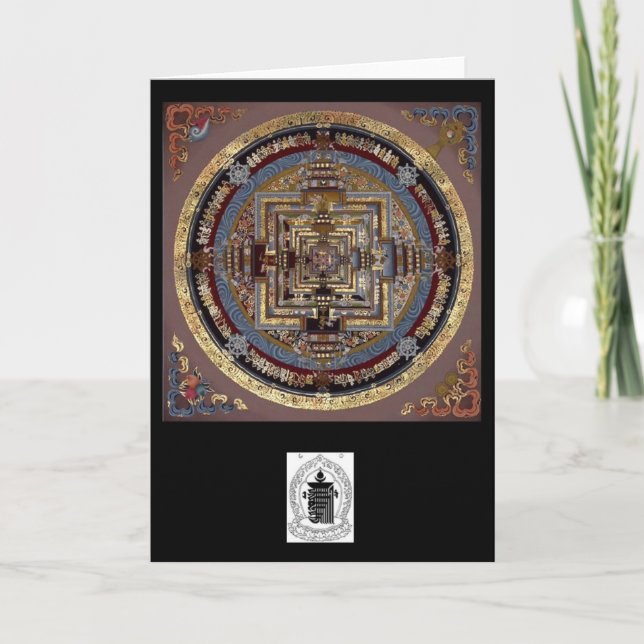 Cartão Kalachakra Mandala A Greeting Card (Frente)